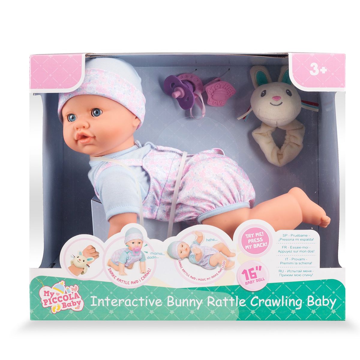 PICCOLA BABY - Muñeca Gateadora Piccola Baby