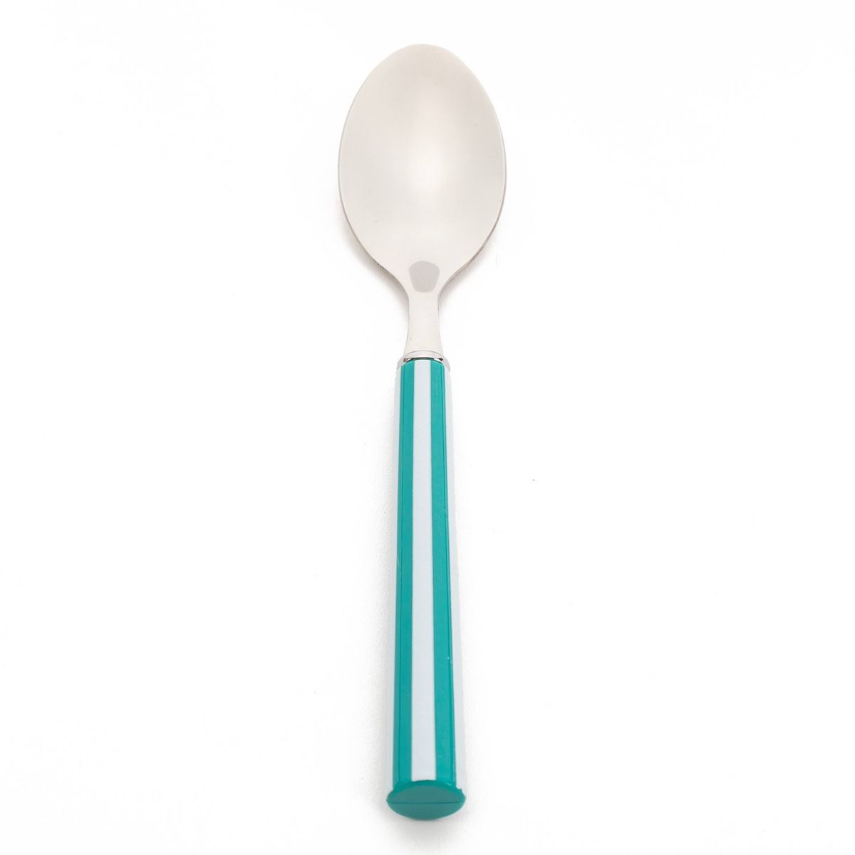 MICA - Cuchara Té Rayas Turquesa Mica