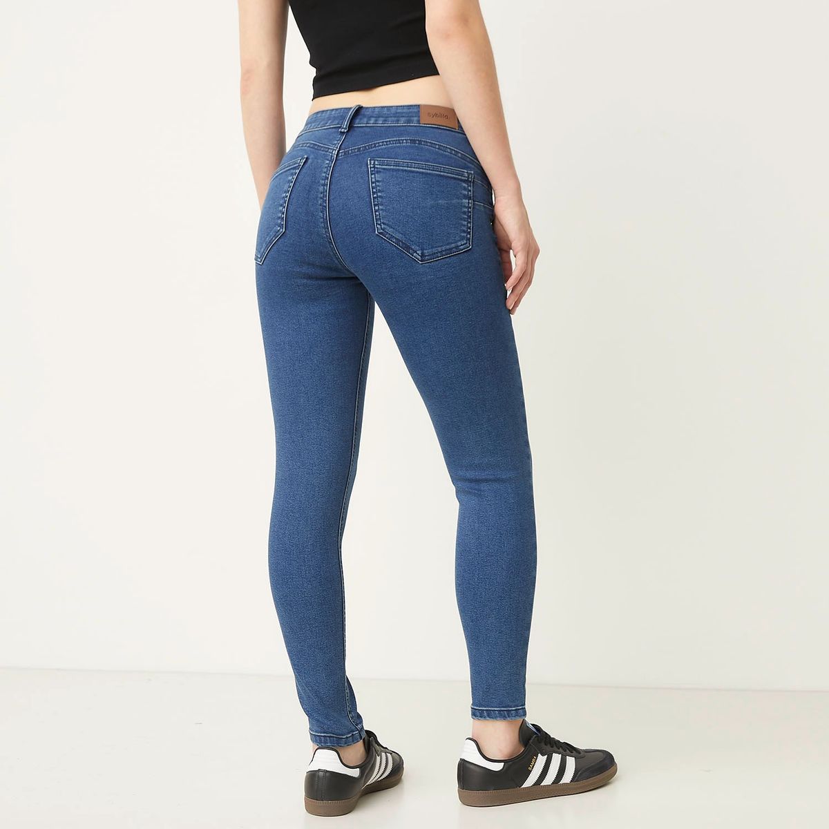 SYBILLA - Jean Skinny Tiro Alto Mujer Sybilla.