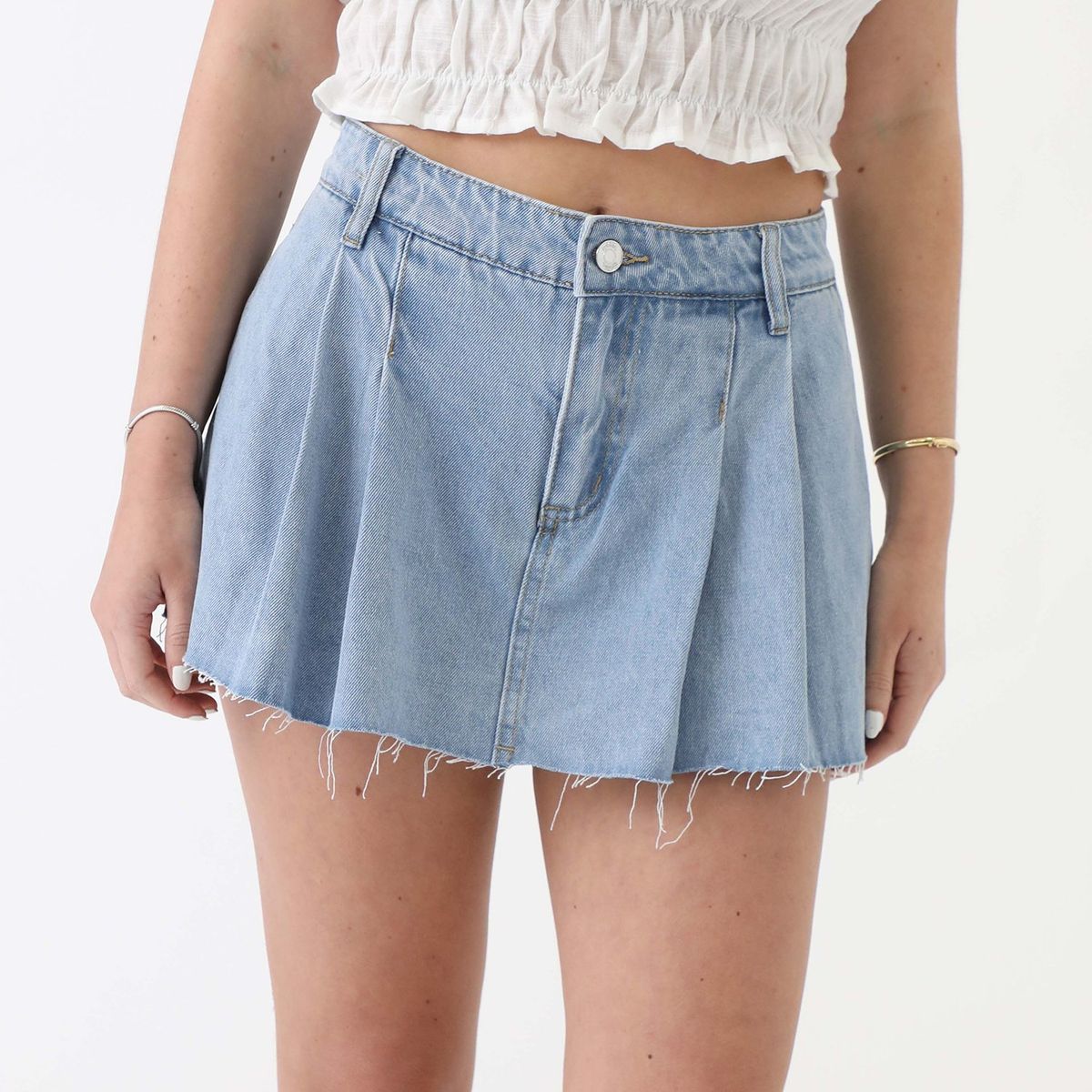 SYBILLA - Falda Short Sybilla 100% Algodón Midi