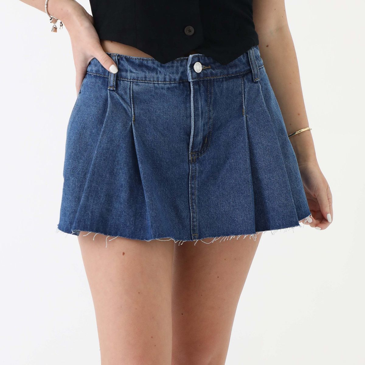 SYBILLA - Falda Short Sybilla 100% Algodón Midi