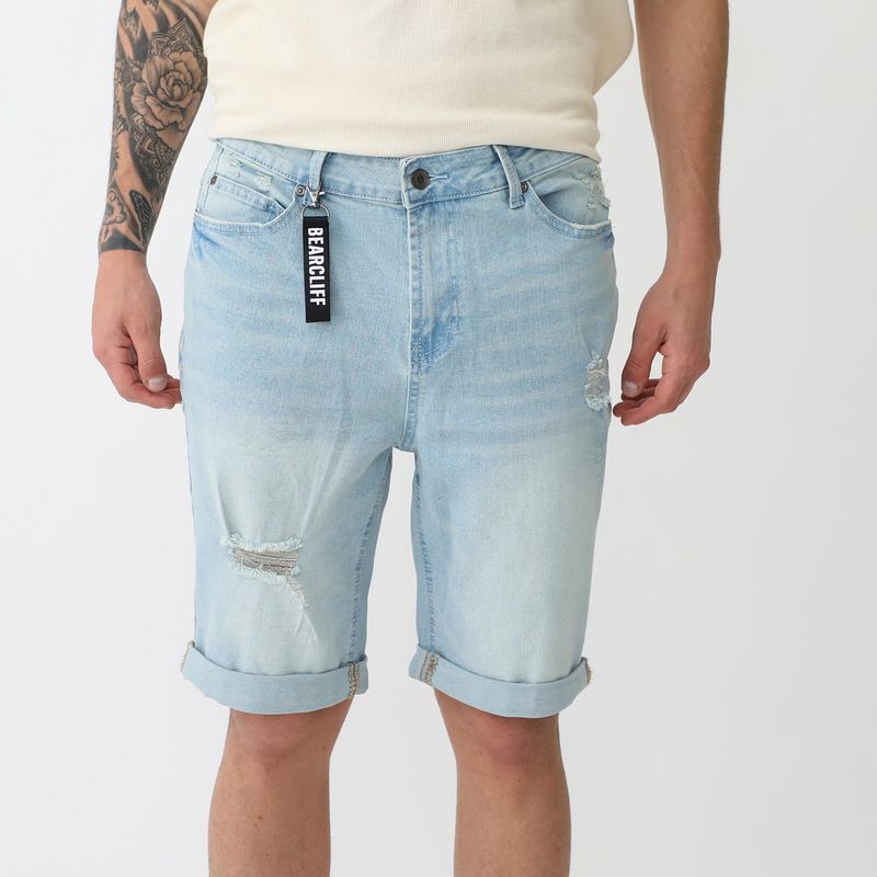 BEARCLIFF - Short Bearcliff Algodón Ajustado