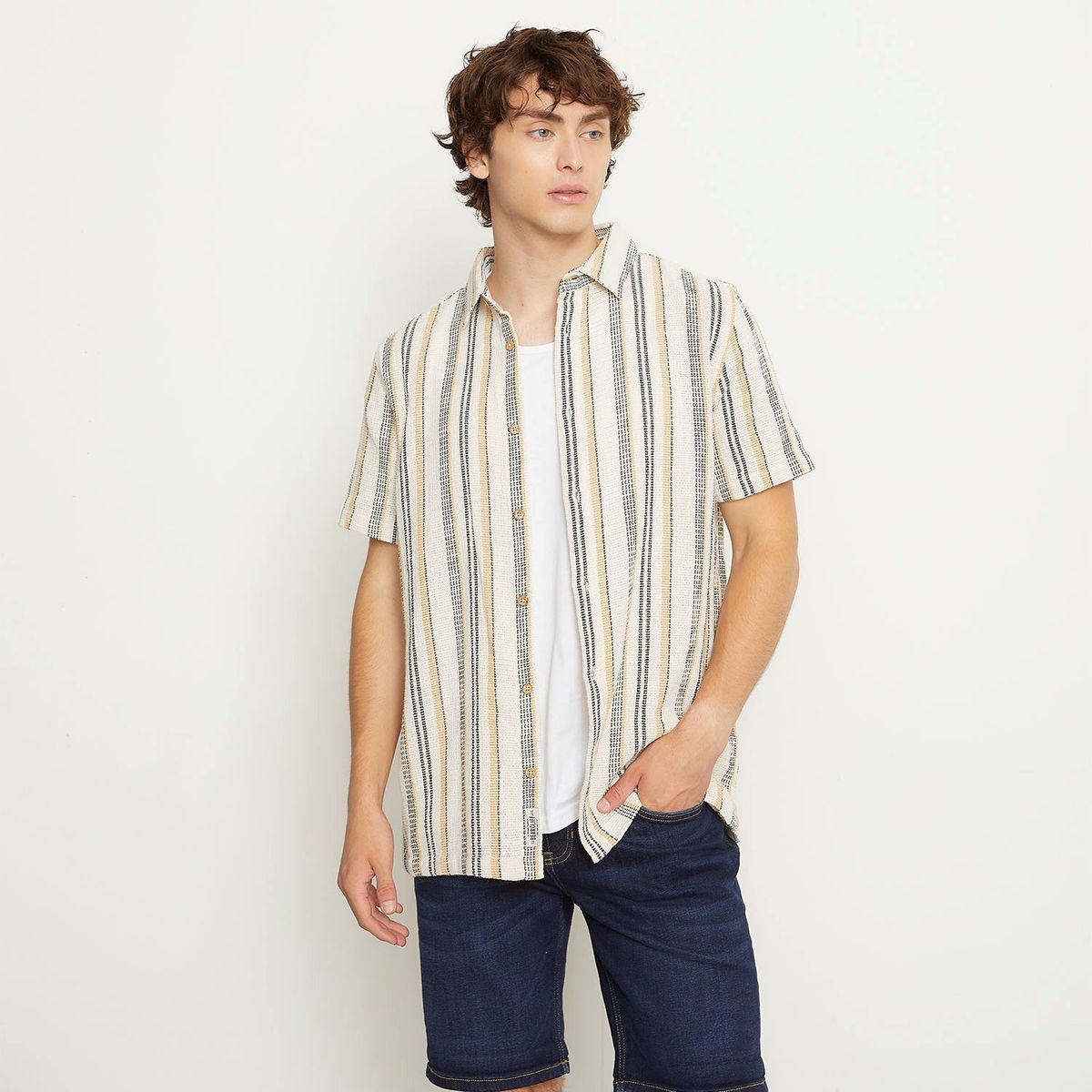 BEARCLIFF - Camisa Algodón Hombre Bearcliff