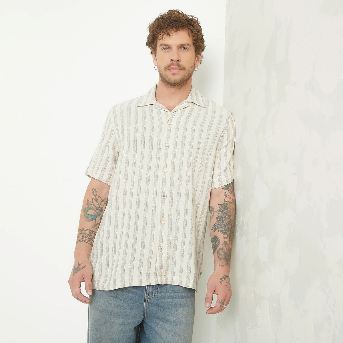 DENIMLAB - Camisa Manga Corta Hombre Denimlab