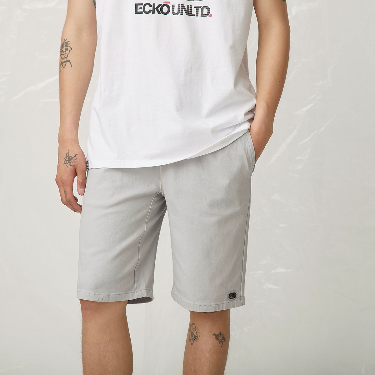 ECKO - Short Ecko Algodón Liso