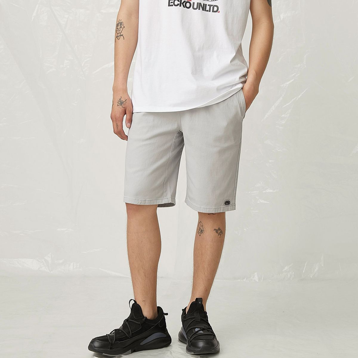 ECKO - Short Ecko Algodón Liso