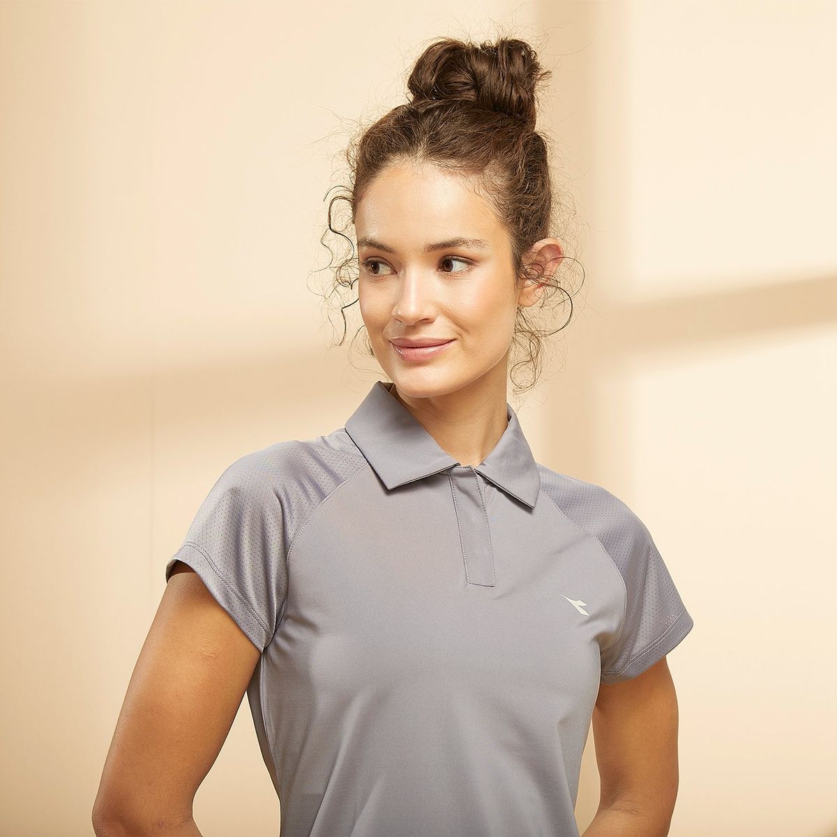 DIADORA - Polo Deportivo Manga Corta Mujer Diadora