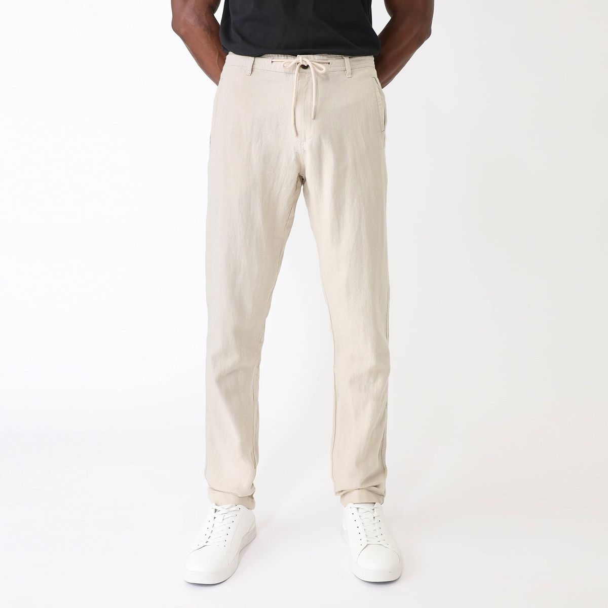 BASEMENT - Pantalón Lino Hombre Basement