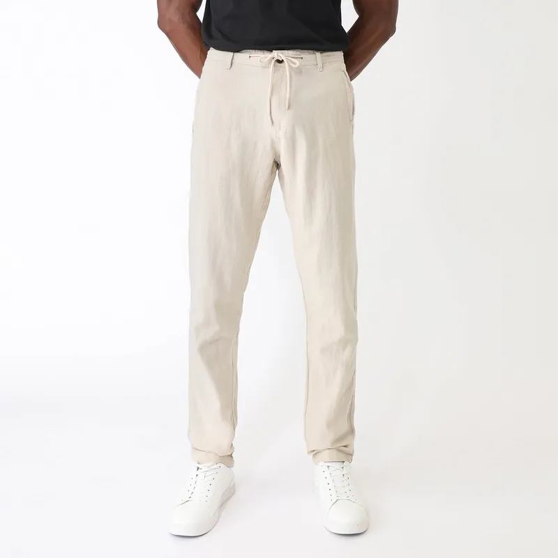 BASEMENT - Pantalón Lino Hombre Basement