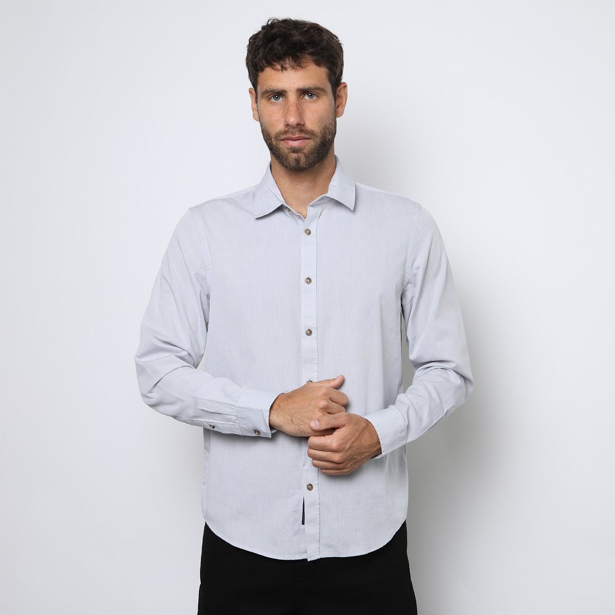 UNIVERSITY CLUB - Camisa Manga Larga 100% Algodón Hombre University Club