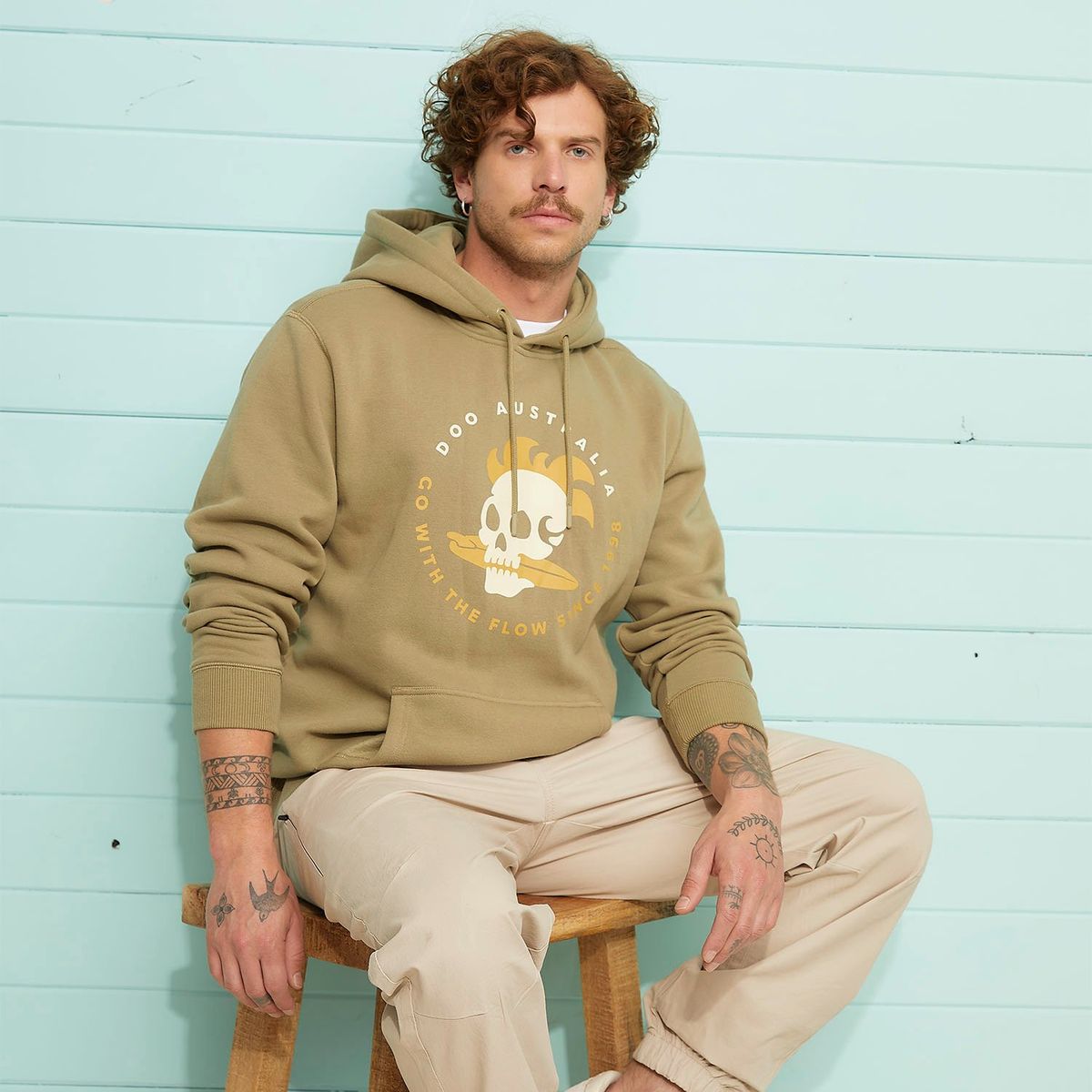 DOO AUSTRALIA - Polera Algodón Hombre Doo Australia