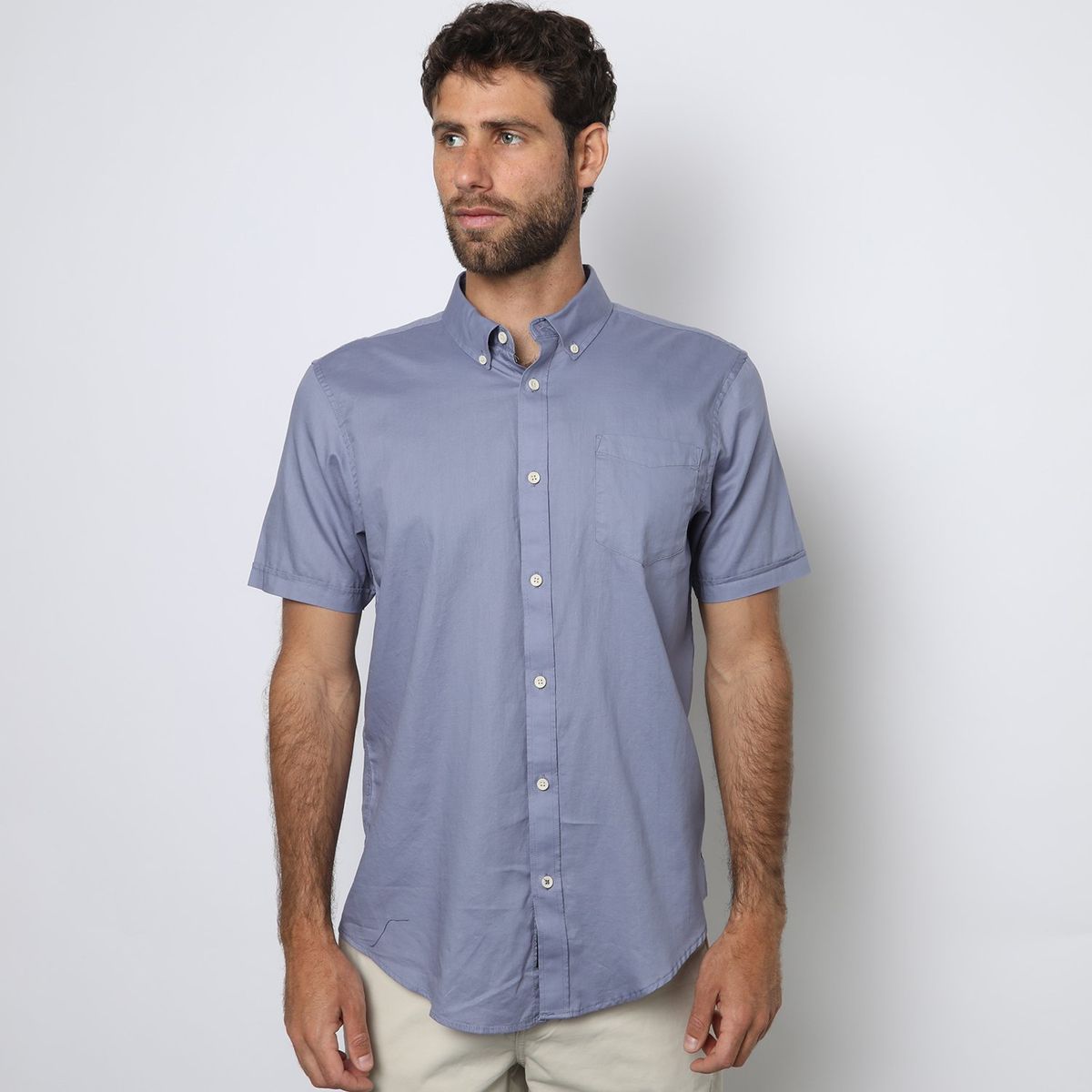 UNIVERSITY CLUB - Camisa Manga Corta 100% Algodón Hombre University Club 