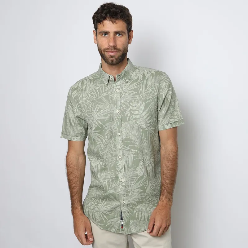 UNIVERSITY CLUB - Camisa Manga Corta 100% Algodón Hombre University Club 