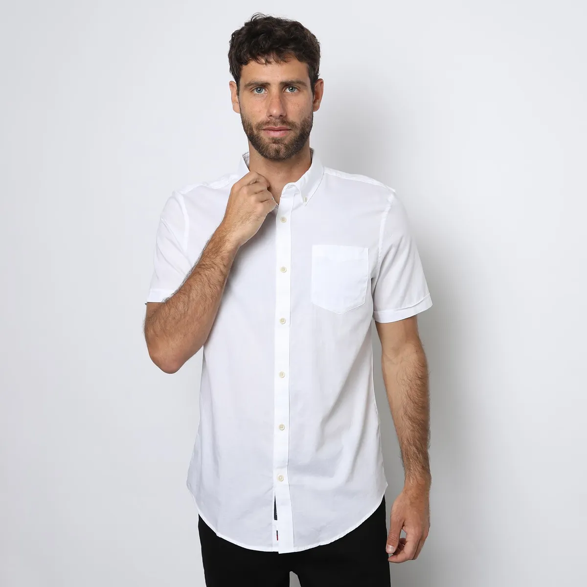 UNIVERSITY CLUB - Camisa Manga Corta 100% Algodón Hombre University Club 