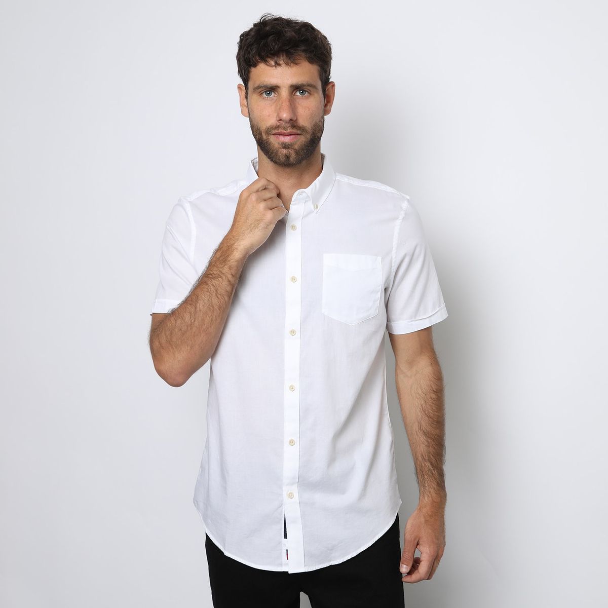 UNIVERSITY CLUB - Camisa Manga Corta 100% Algodón Hombre University Club 