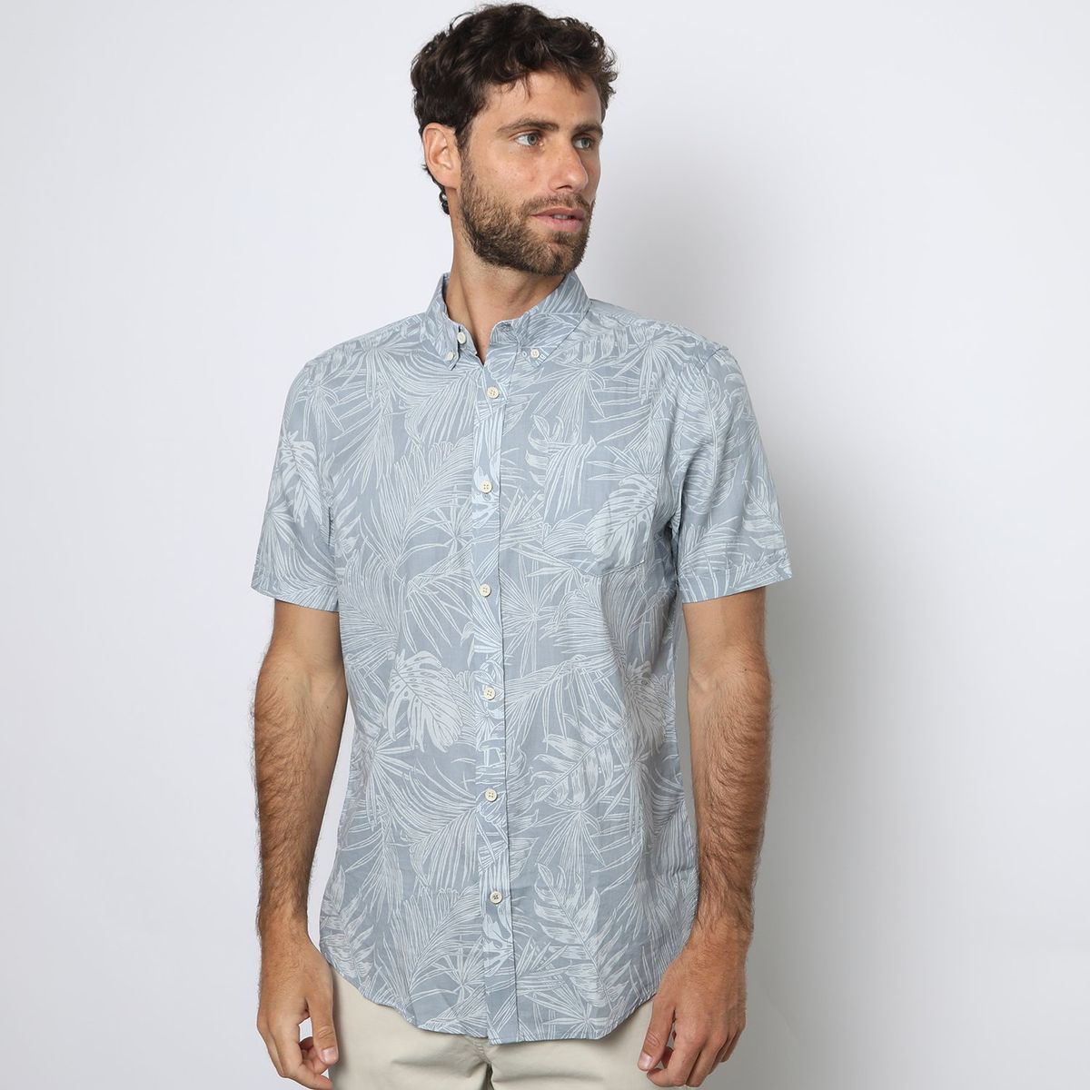 UNIVERSITY CLUB - Camisa Manga Corta 100% Algodón Hombre University Club 