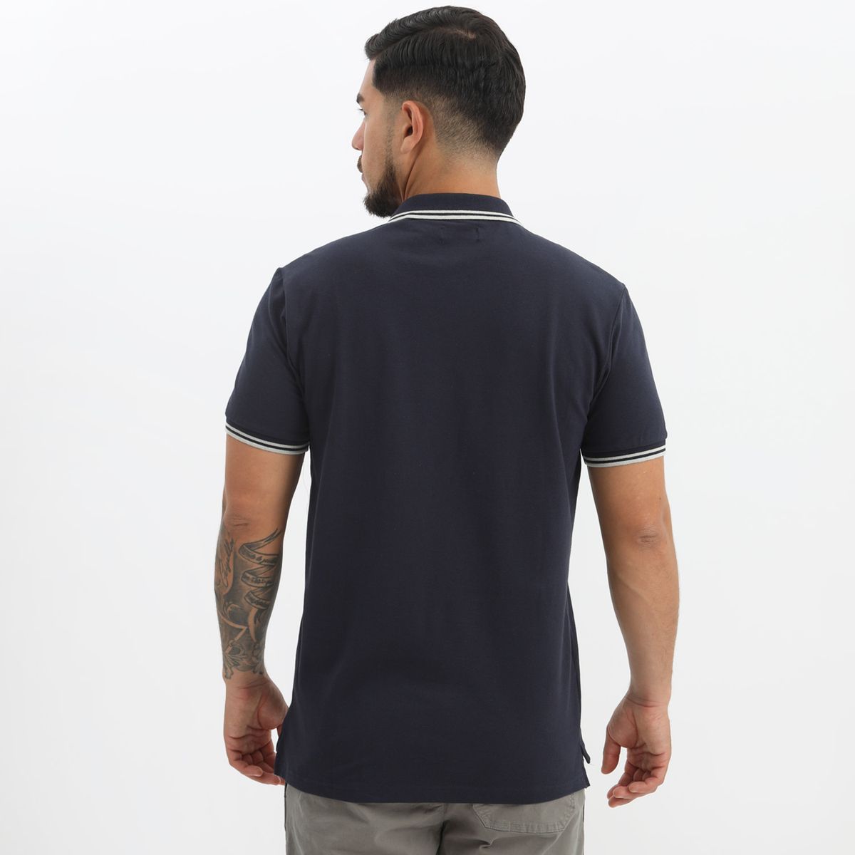 BASEMENT - Polo Basement Manga Corta Algodón Cuello