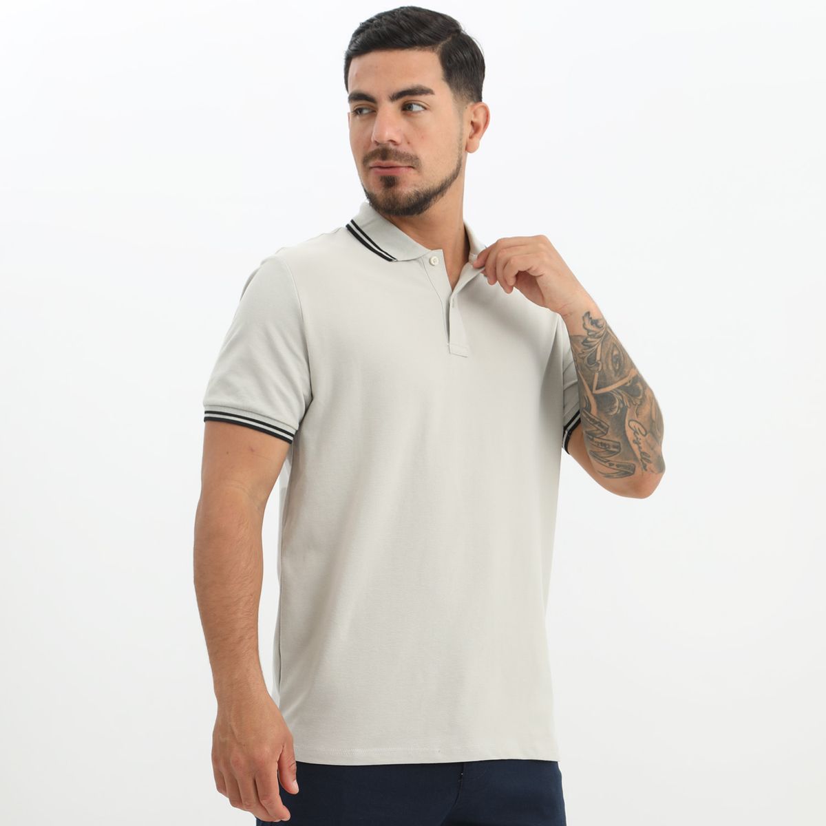 BASEMENT - Polo Basement Manga Corta Algodón Cuello