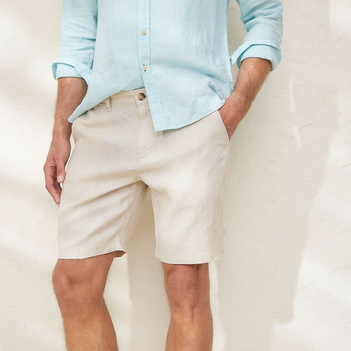 CASCAIS - Bermuda Chino Lino Hombre Cascais