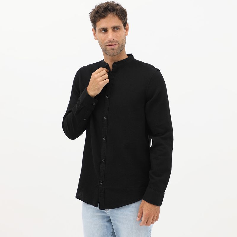 BASEMENT - Camisa 100% Algodón Hombre Basement