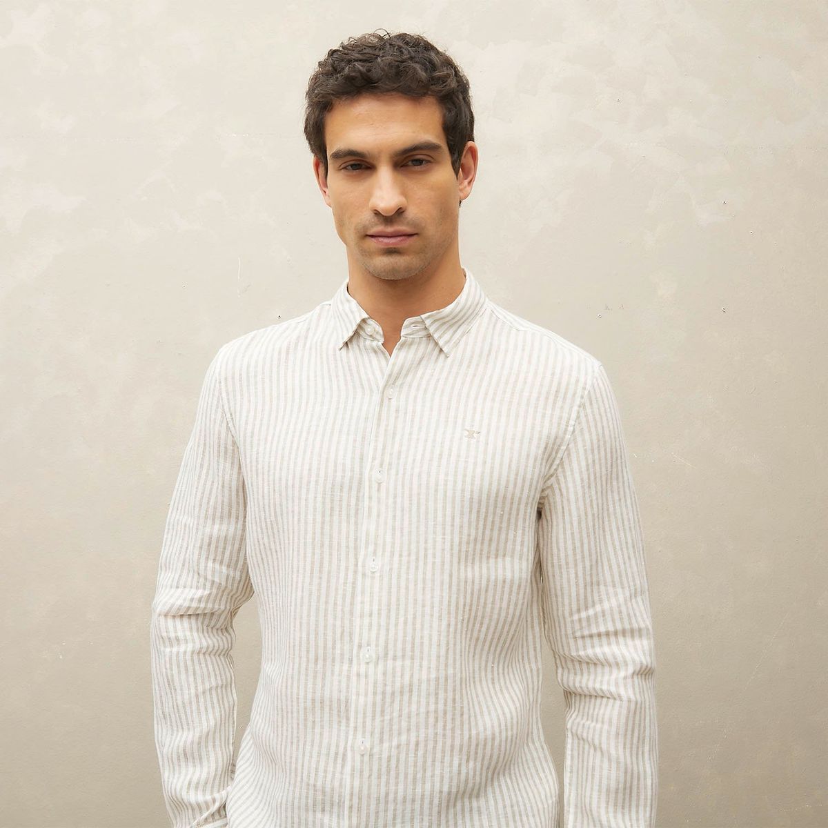 WOLF&HANK - Camisa 100% Lino Hombre Wolf&hank