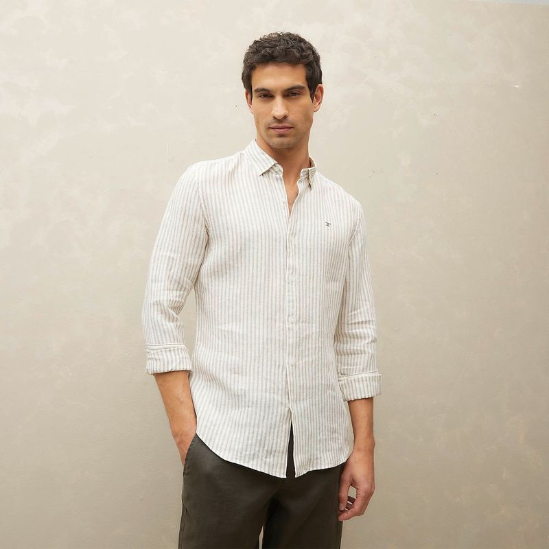 WOLF&HANK - Camisa 100% Lino Hombre Wolf&hank