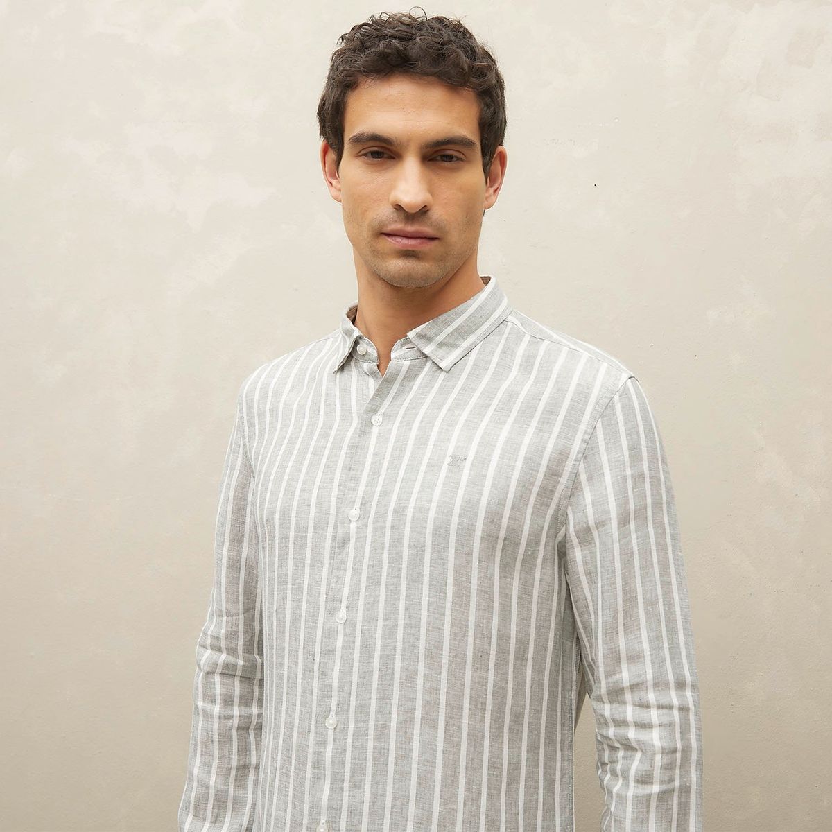 WOLF&HANK - Camisa 100% Lino Hombre Wolf&hank