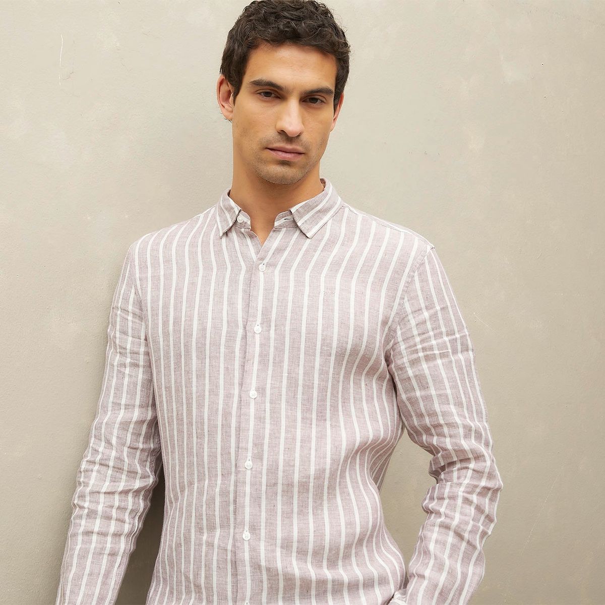 WOLF&HANK - Camisa 100% Lino Hombre Wolf&hank