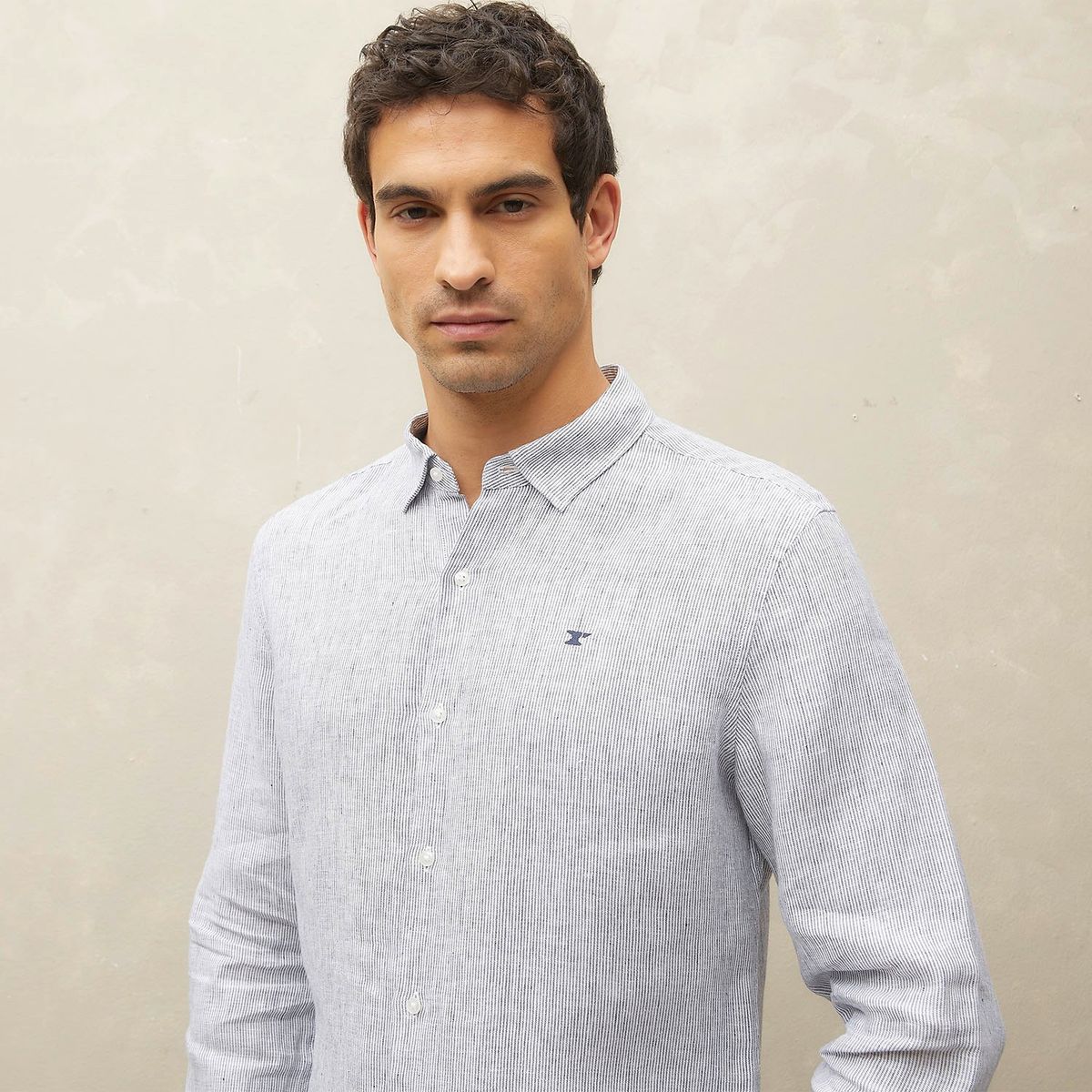 WOLF&HANK - Camisa 100% Lino Hombre Wolf&hank