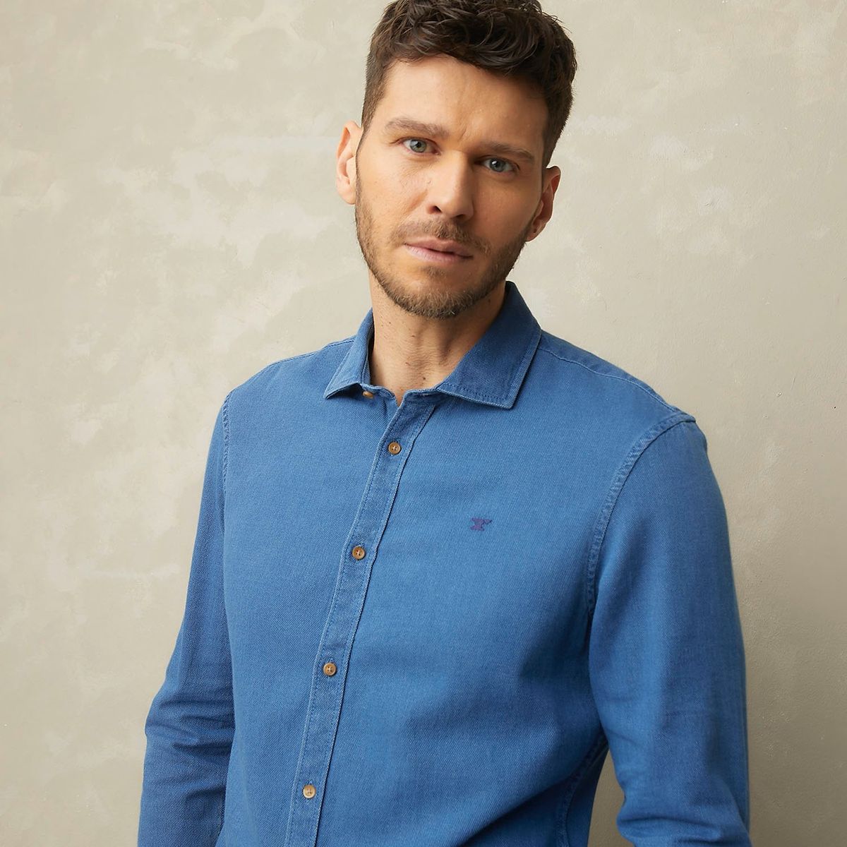 WOLF&HANK - Camisa 100% Algodón Hombre Wolf&hank