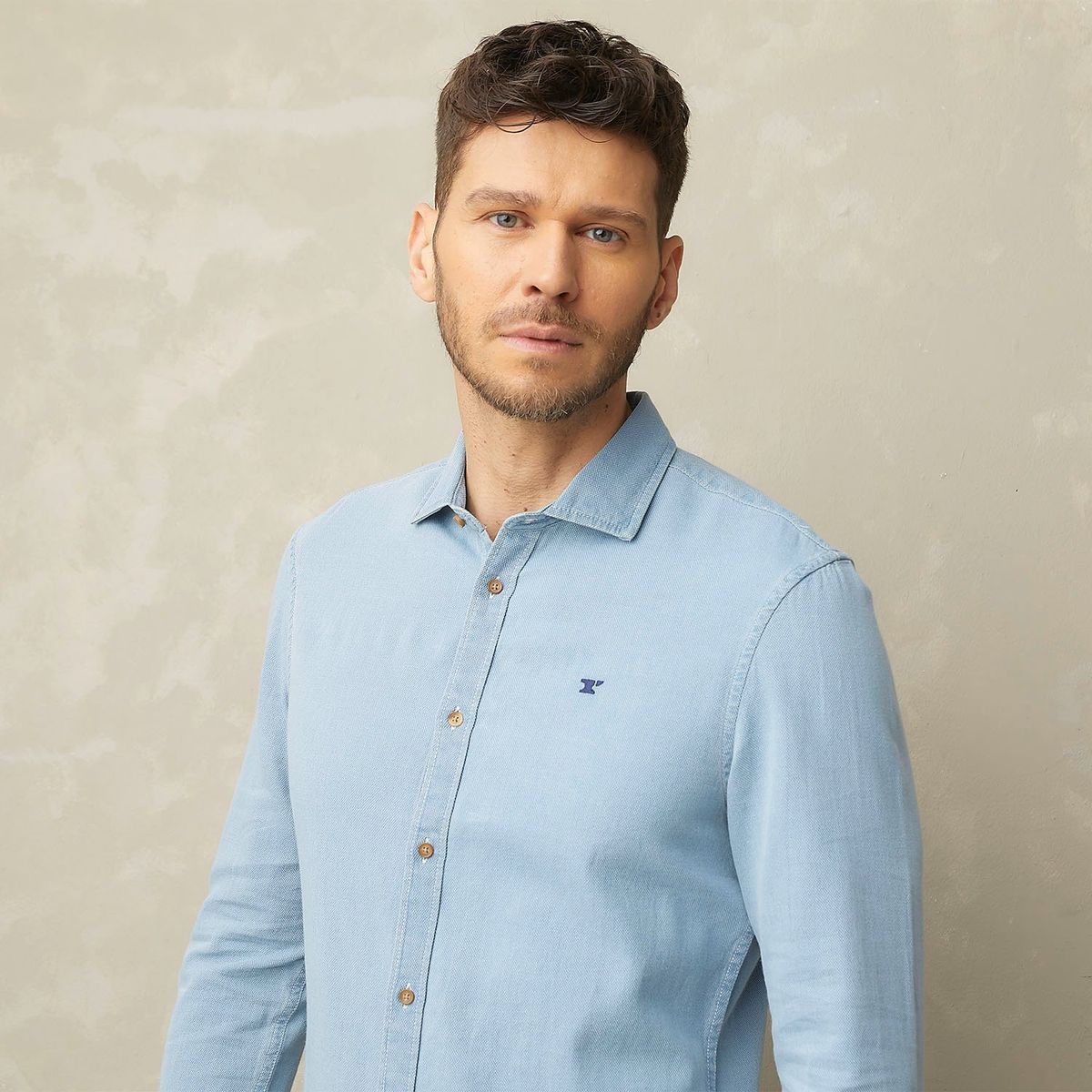 WOLF&HANK - Camisa 100% Algodón Hombre Wolf&hank