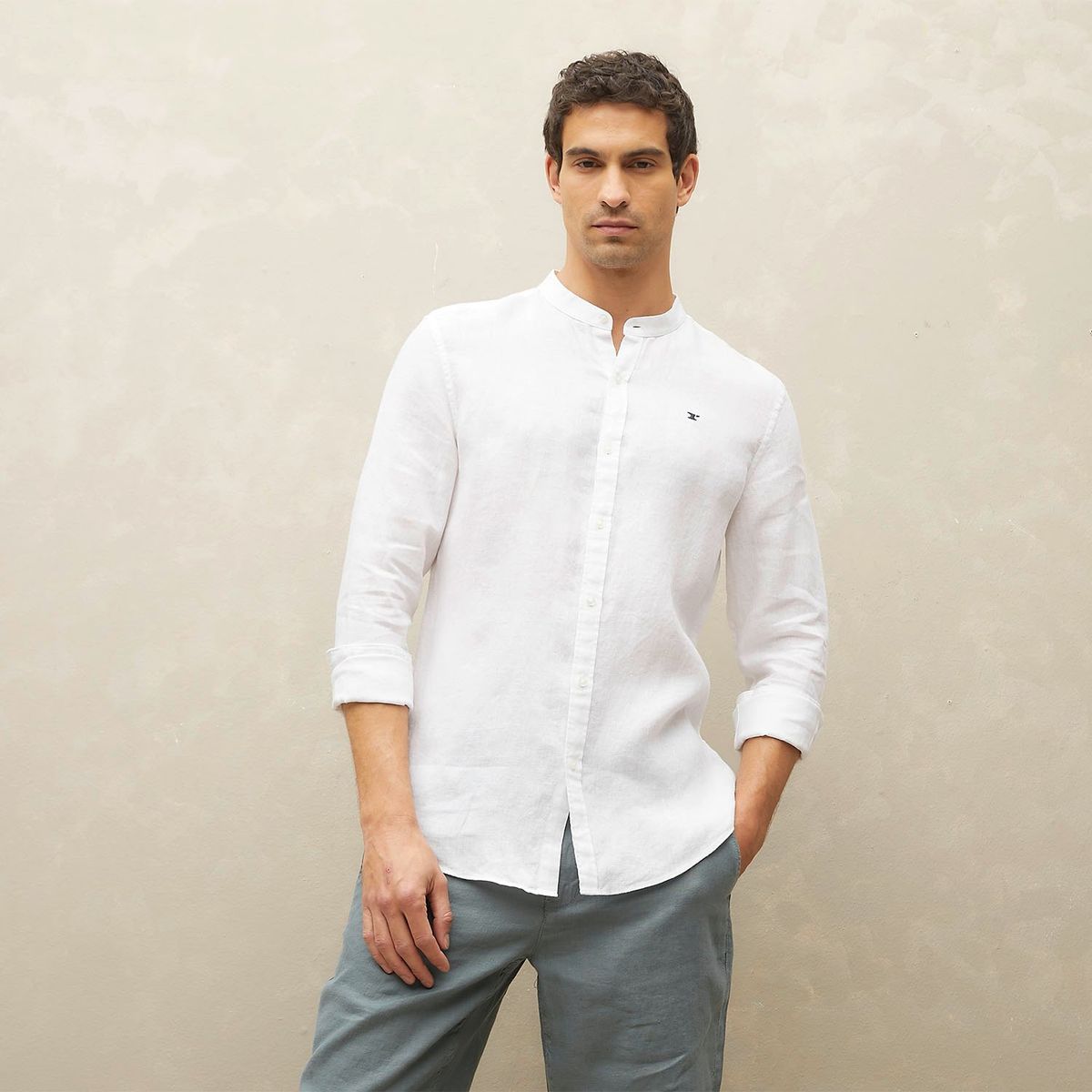 WOLF&HANK - Camisa 100% Lino Hombre Wolf&hank