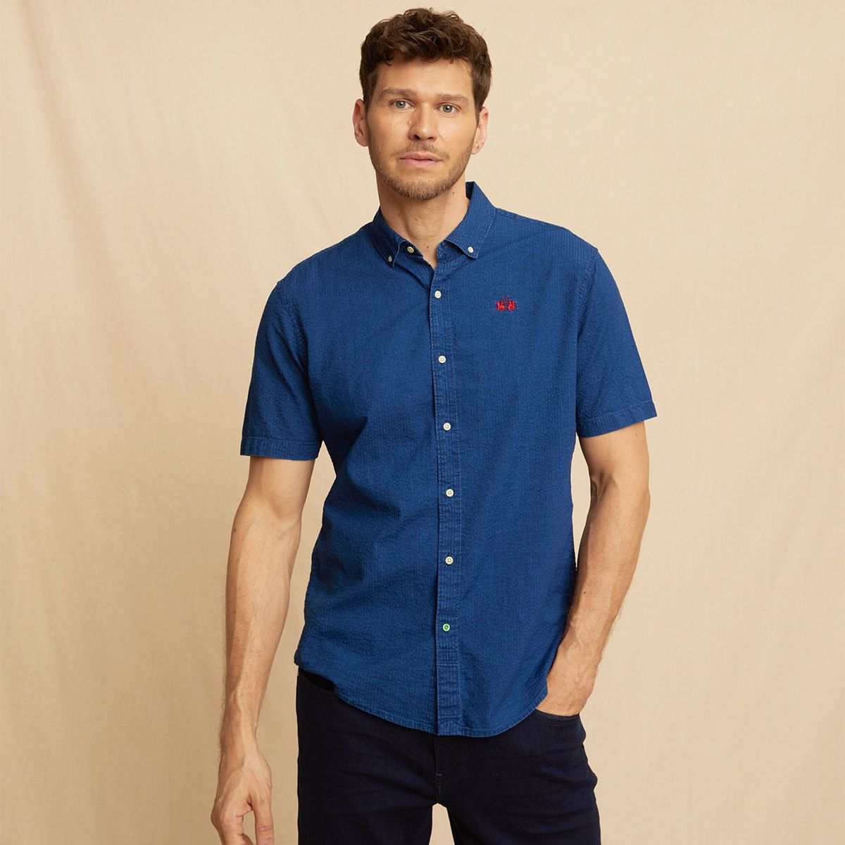 LA MARTINA - Camisa 100% Algodón Hombre La Martina