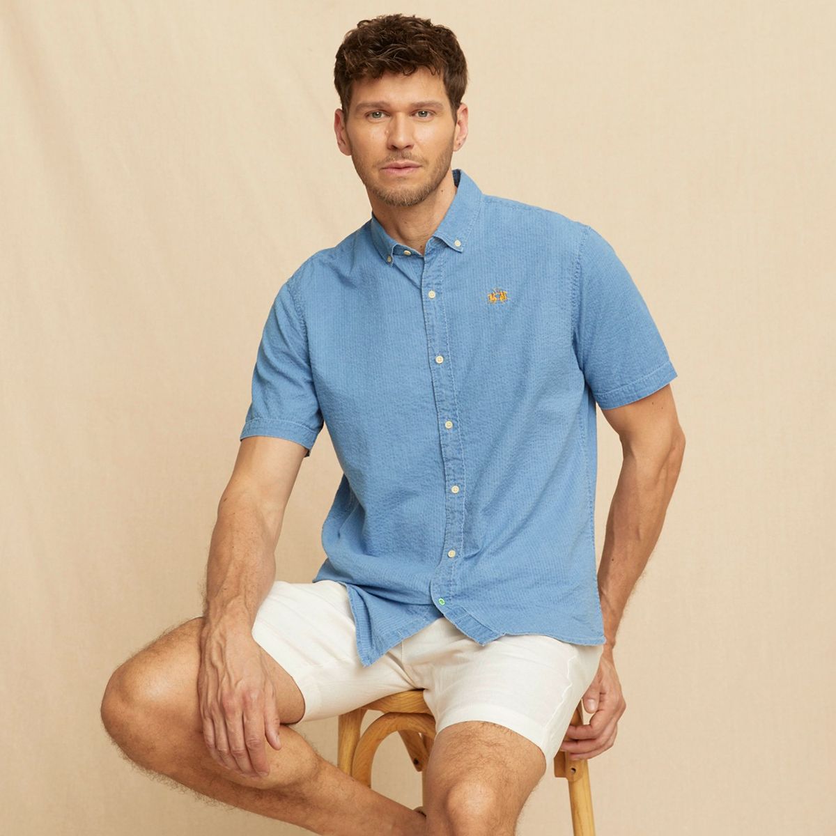 LA MARTINA - Camisa 100% Algodón Hombre La Martina