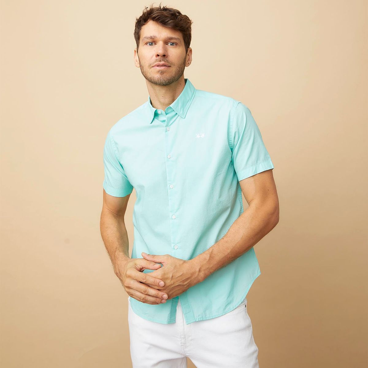 LA MARTINA - Camisa 100% Algodón Hombre La Martina