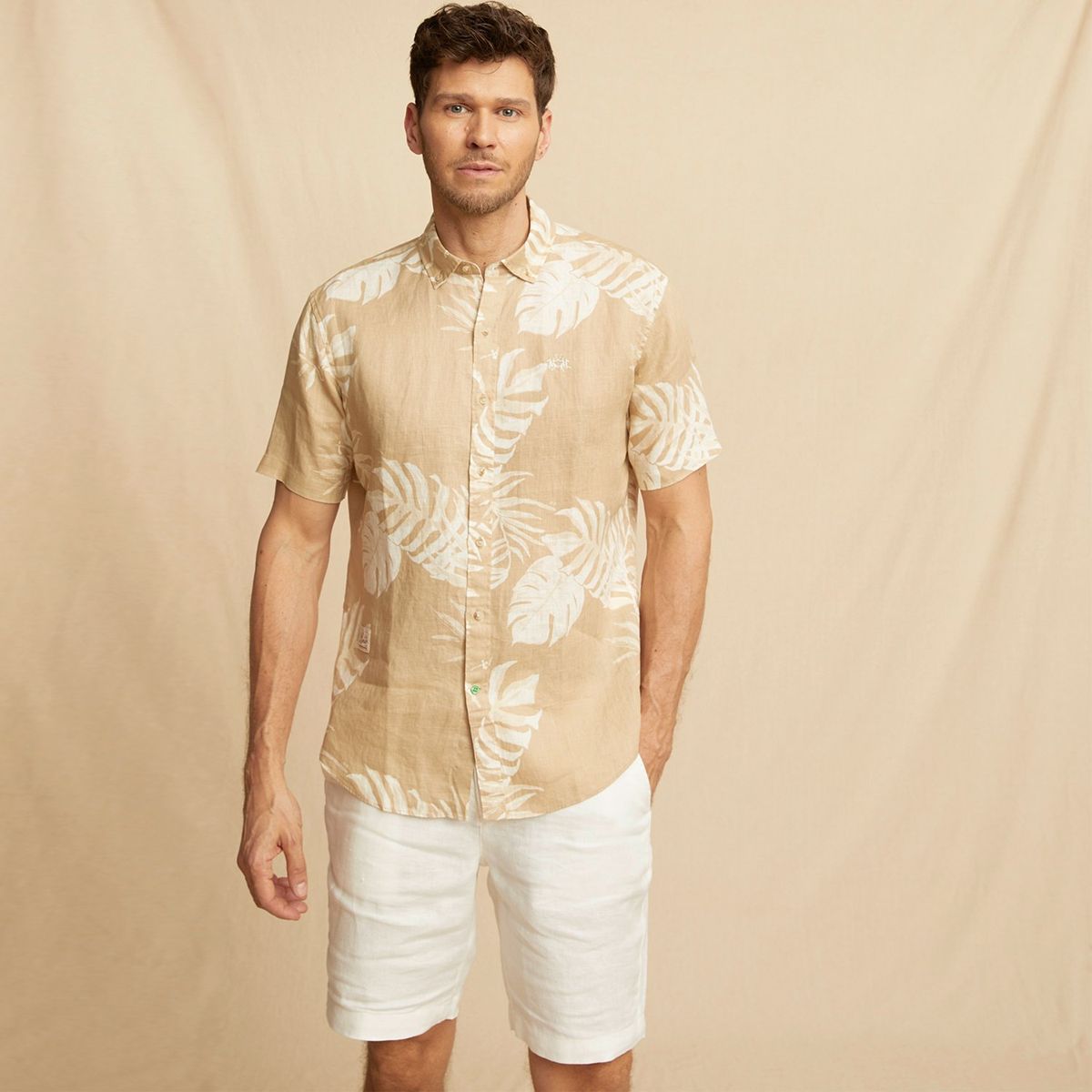 LA MARTINA - Camisa 100% Lino Hombre La Martina