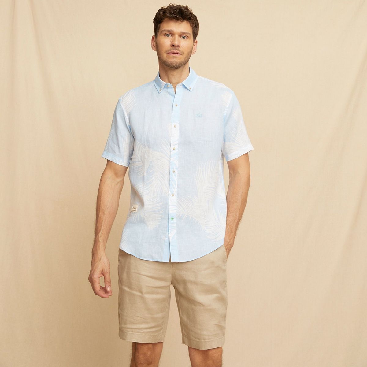 LA MARTINA - Camisa 100% Lino Hombre La Martina