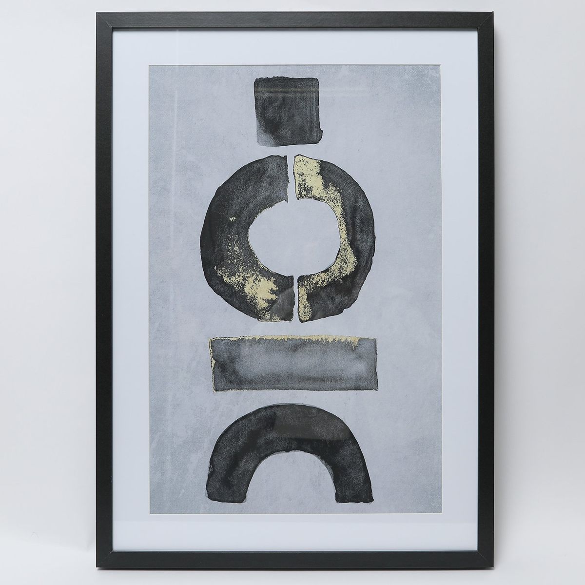 BASEMENT HOME - Setx2 cuadros abstracto negro