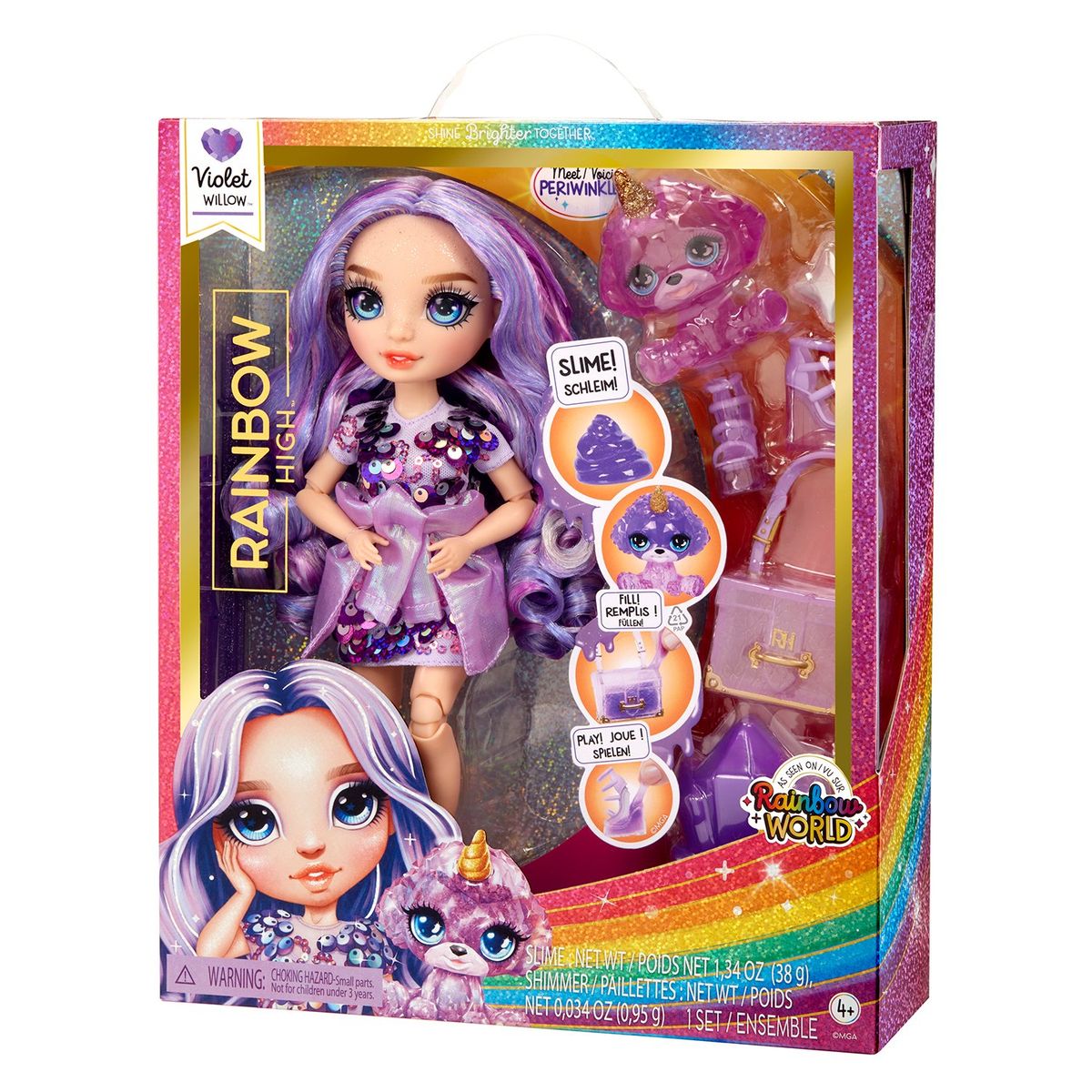 RAINBOW HIGH - Classic Rainbow Fashion Doll- Violet (purple)