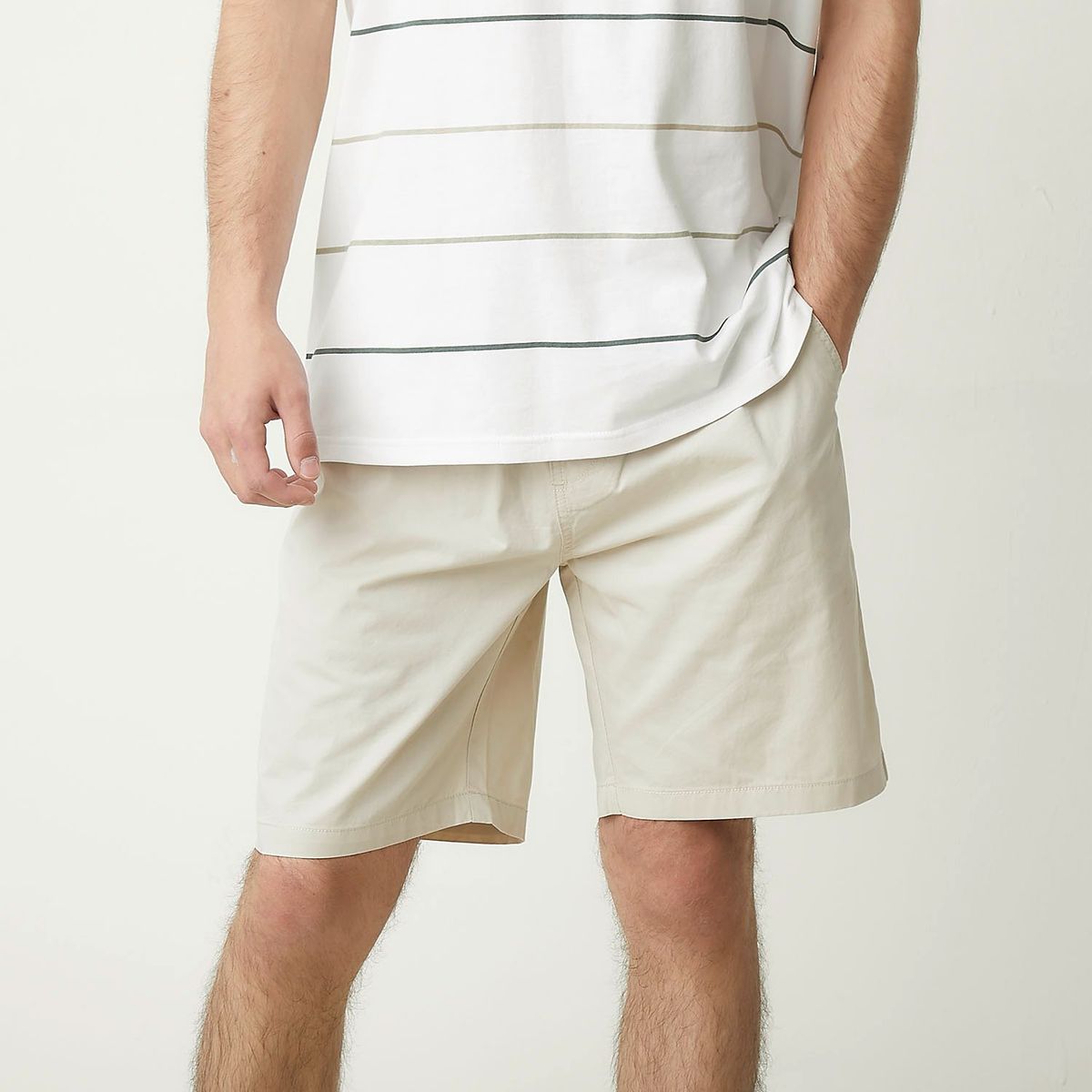 BEARCLIFF - Short Bearcliff Algodón Liso Y Cómodo Para Hombre