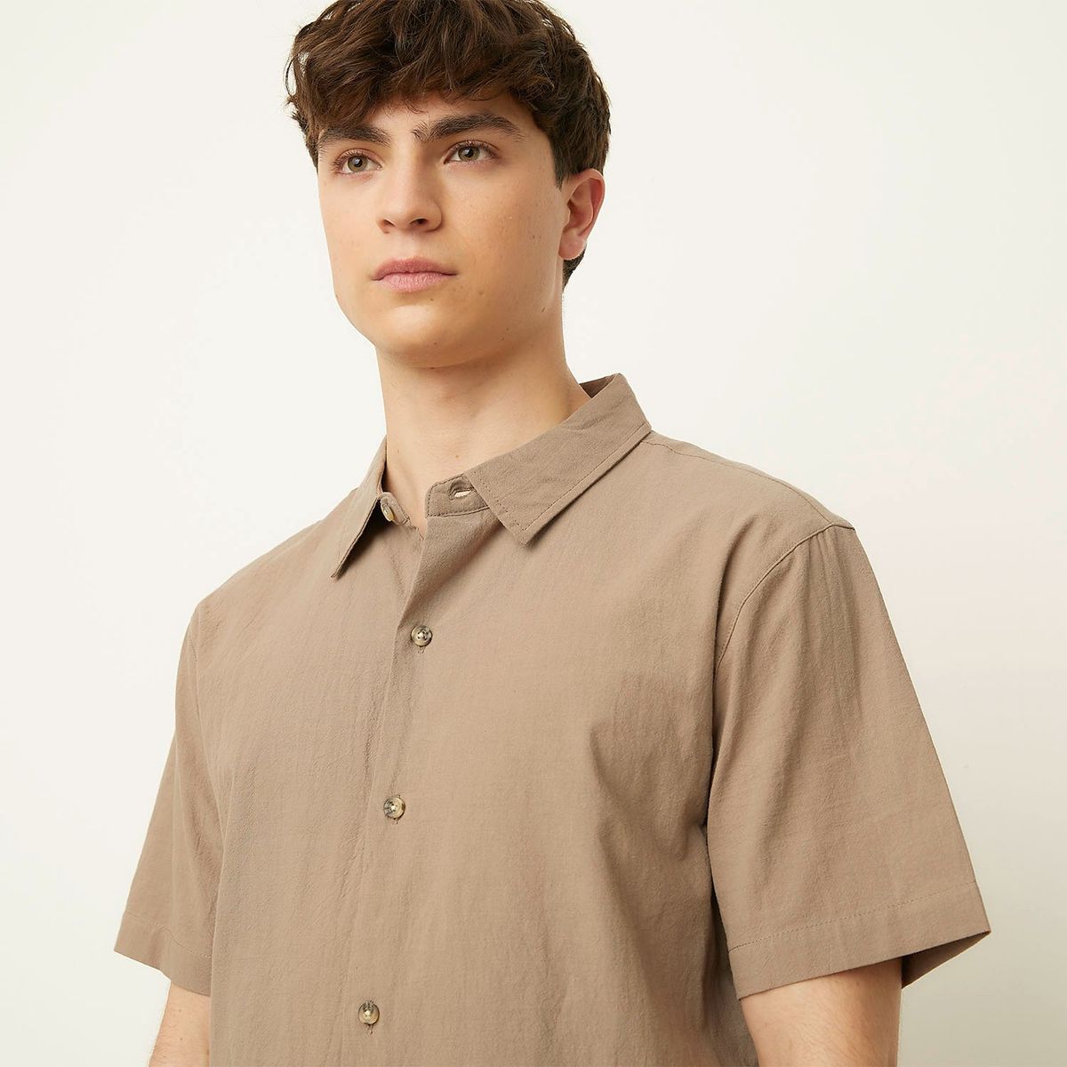 BEARCLIFF - Camisa Bearcliff Manga Corta Clásica 100% Algodón