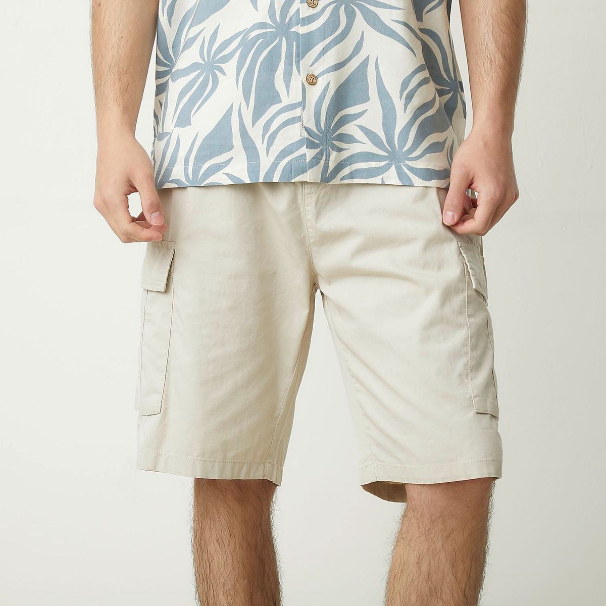BEARCLIFF - Short Bearcliff Algodón Con Bolsillos