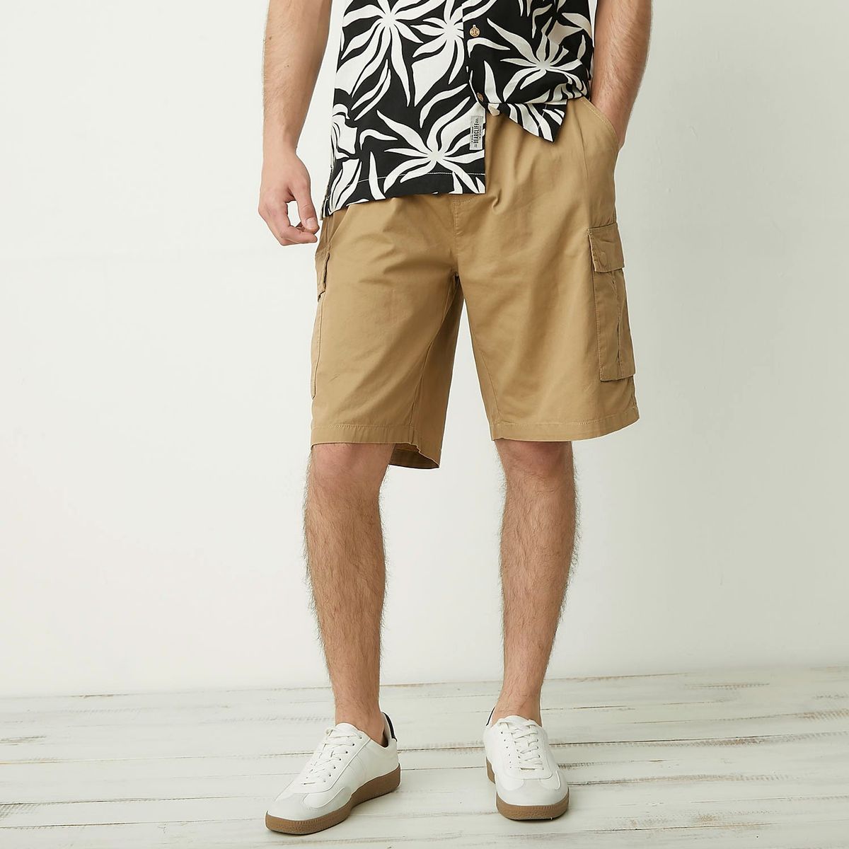 BEARCLIFF - Short Bearcliff Algodón Con Bolsillos