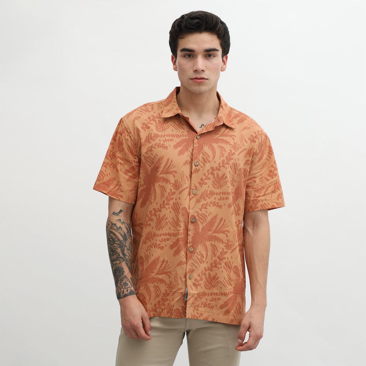 BEARCLIFF - Camisa Algodón Hombre Bearcliff