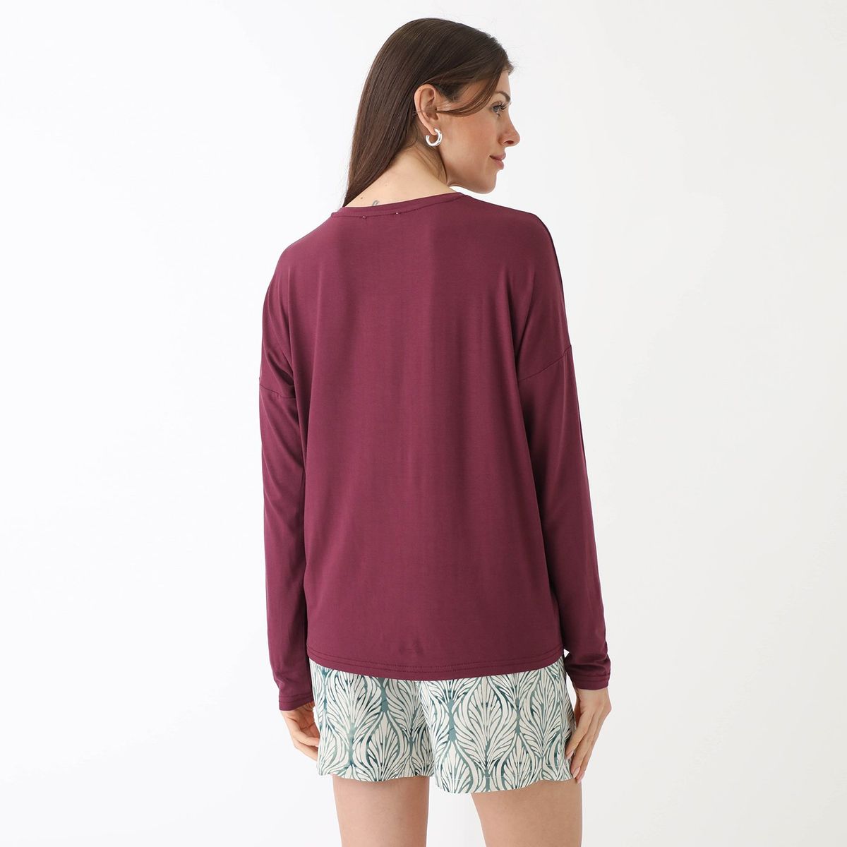 BLU - Polo Pijama Manga Larga Mujer Blu