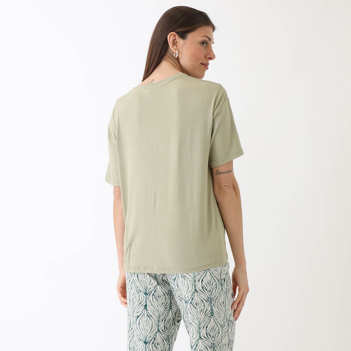 BLU - Polo Pijama Manga Corta Mujer Blu