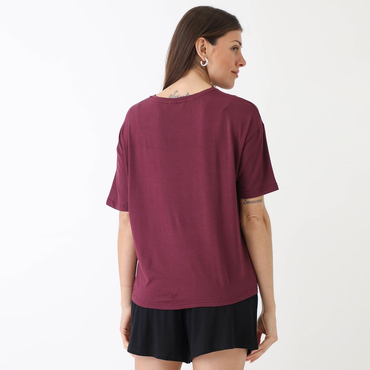 BLU - Polo Pijama Manga Corta Mujer Blu