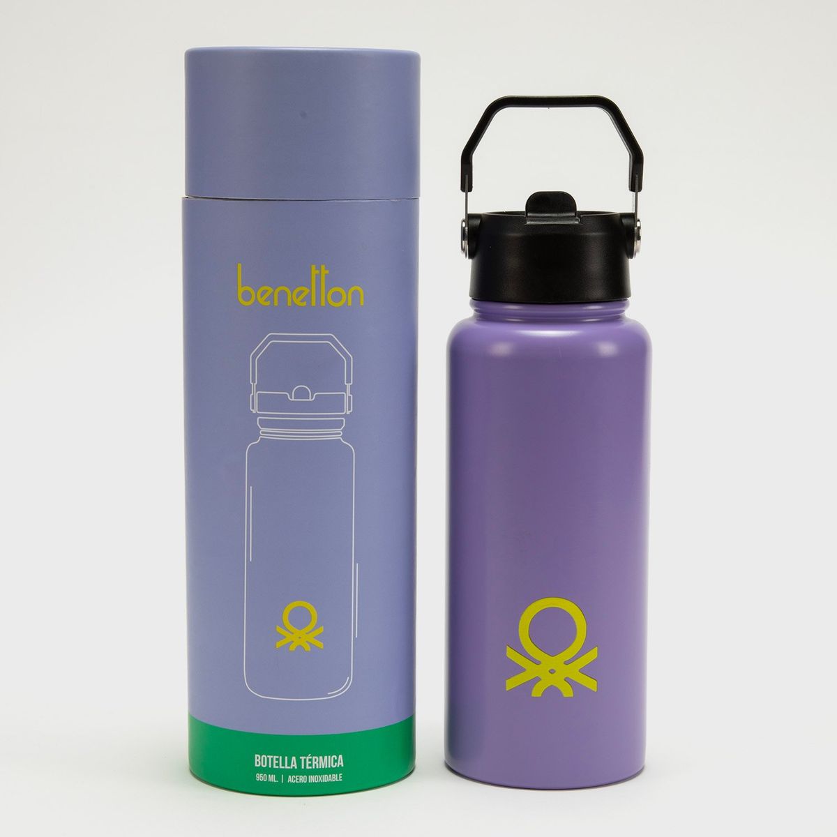 BENETTON - Termo Benetton 950Ml Acero Inoxidable Mujer