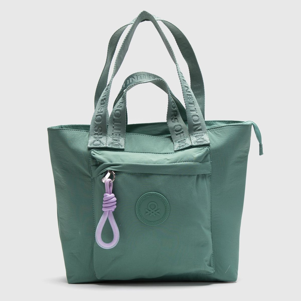 BENETTON - Tote Benetton Con Bolsillo
