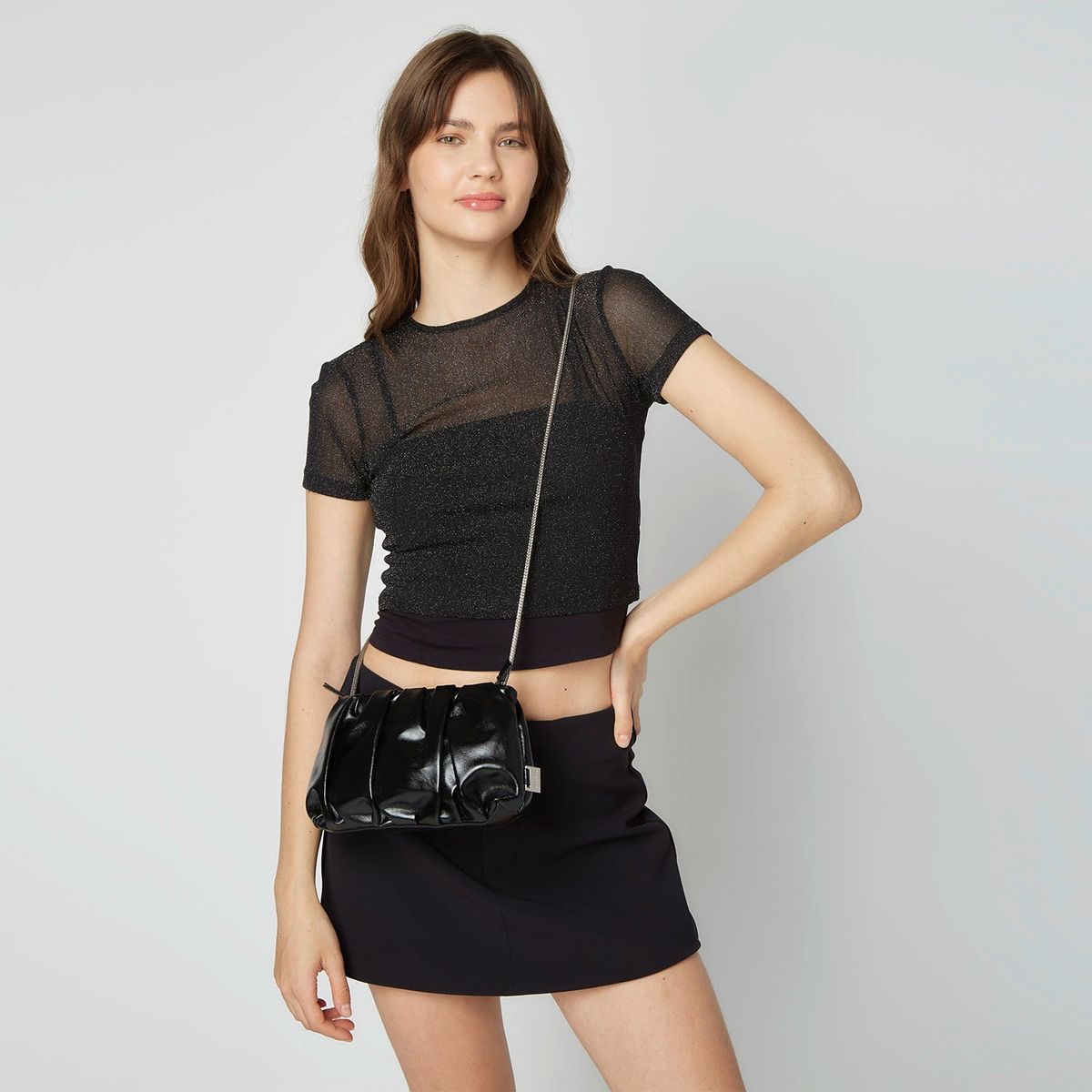 SYBILLA - CrossBody Sybilla Metalizado Bolso De Hombro